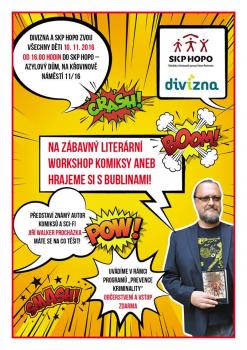 Komiksový workshop pro děti v azylovém domě a v Divizně